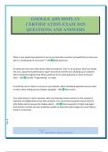 GOOGLE ADS DISPLAY CERTIFICATION EXAM 2025 QUESTIONS AND ANSWERS