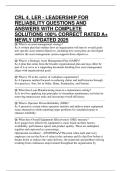 CRL 4&period; LER - LEADERSHIP FOR RELIABILITY QUESTIONS AND ANSWERS WITH COMPLETE SOLUTIONS 100&percnt; CORRECT RATED A&plus; NEWLY UPDATED 2025