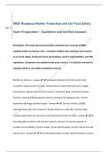 BNSF Roadway Worker Protection and On-Track Safety  Exam Preparation &ndash; Questions and Verified Answers