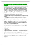 NSG 6998 LEIK FNP &ndash; Questions With Fully Explained Solutions