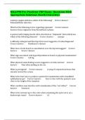 NSG6998 Pre-Predictor FNP Exam&colon;  Questions With Appropriate Solutions &lpar;South University&rpar;