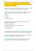 ASPHALT LEVEL 1 QUESTIONS AND ANSWERS UPDATED 2025&sol;2026 ALL ANSWERS CORRECT DETAILED BEST GRADED TO SCORE A&plus; FOR SUCCESS
