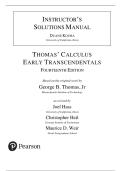 Thomas&rsquo; Calculus&colon; Early Transcendentals &ndash; Instructor&rsquo;s Solutions Manual &lpar;14th Edition&comma; Duane Kouba&rpar; &vert; Complete Worked Solutions