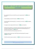 IAB DBPC EXAM 2025 QUESTIONS AND ANSWERS