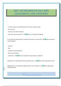 HSC 343 PHARM EXAM 3 2025 QUESTIONS AND ANSWERS