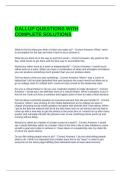 GALLUP QUESTIONS WITH COMPLETE SOLUTIONS
