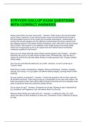 STRYKER GALLUP EXAM QUESTIONS WITH CORRECT ANSWERS 2025-2026