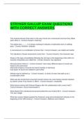 STRYKER GALLUP EXAM QUESTIONS WITH CORRECT ANSWERS