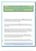 IAP RELATIONSHIP COACH CERTIFICATE EXAM 2025 QUESTIONS AND ANSWERS