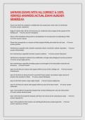 SAFRANS EXAMS WITH ALL CORRECT & 100&percnt; VERIFIED ANSWERS&vert;ACTUAL EXAM&vert;ALREADY GRADED A&plus;
