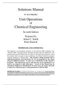 Unit Operations of Chemical Engineering &ndash; Solutions Manual &lpar;7th Edition&rpar; &vert; Complete Worked Solutions