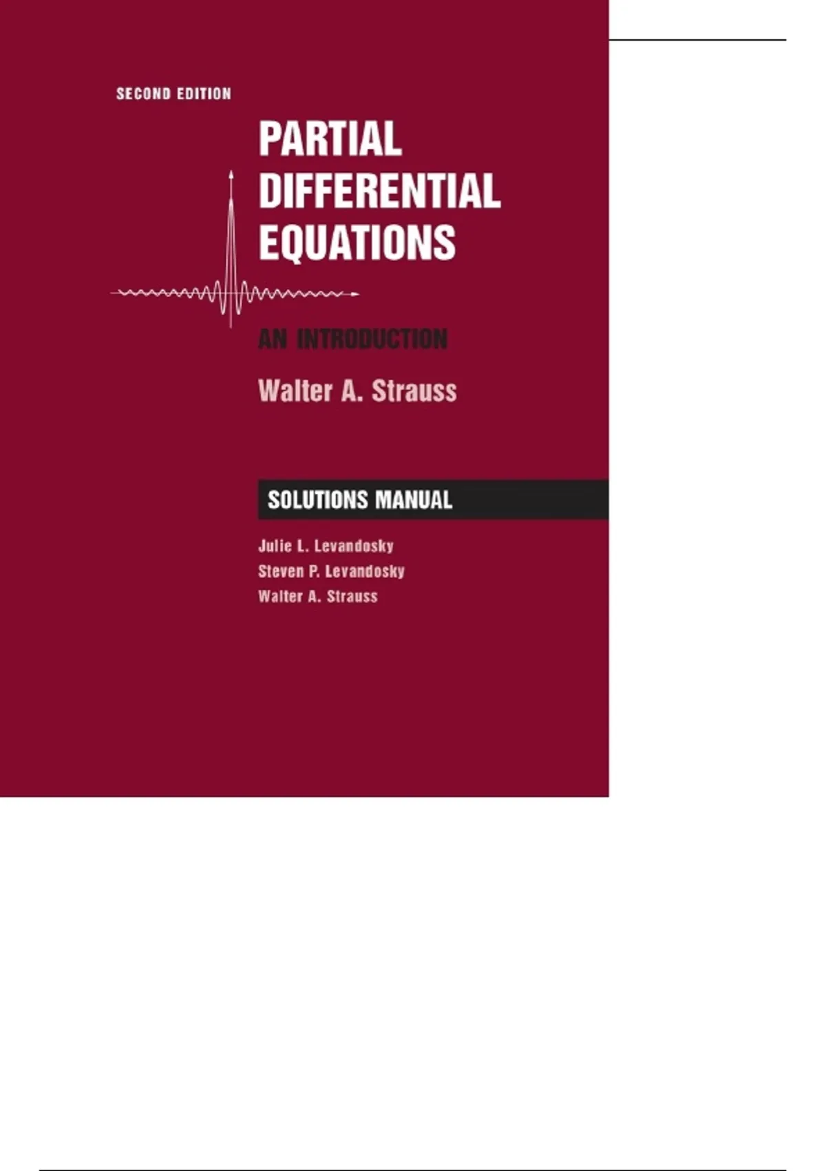 Partial Differential Equations – Solutions Manual (Walter A. Strauss) | Complete Worked ...