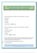 MGT 499 CHAPTER 11 EXAM 2025 QUESTIONS AND ANSWERS