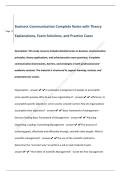 Business Communication Complete Notes with Theory   Explanations&comma; Exam Solutions&comma; and Practice Cases 