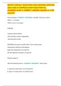 NECEPT ASPHALT QUESTIONS AND ANSWERS UPDATED 2025&sol;2026 A COMPLETE EXAM SOLUTION ALL ANSWERS HAVE IT CORRECT VERIFIED GRADED A&plus; FOR SUCCESS
