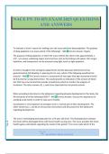 NACE PN TO RN EXAM 2025 QUESTIONS AND ANSWERS