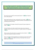 NATMI SAFETY SUPERVISOR EXAM 2025 QUESTIONS AND ANSWERS