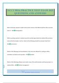 NCCT MOA PRACTICE TEST EXAM 2025 QUESTIONS AND ANSWERS