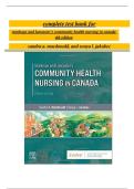 complete test bank for stanhope and lancaster's community health nursing in canada 4th edition sandra a&period; macdonald&comma; and sonya l&period; jakubec