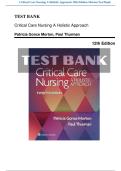 TEST BANK - Critical Care Nursing A Holistic Approach 12th Edition by Patricia Gonce Morton, Paul Thurman
