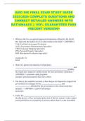 IAAO 500 FINAL EXAM STUDY GUIDE  2025&sol;2026 COMPLETE QUESTIONS AND  CORRECT DETAILED ANSWERS WITH  RATIONALES &vert;&vert; 100&percnt; GUARANTEED PASS  <RECENT VERSION> 