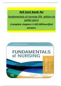 full test bank for fundamentals of nursing 11th  edition by potter perry &vert;complete chapters 1-50&vert;100&percnt;verified answers
