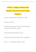 NAVTA &ndash; Chapter 1 Practice Exam Questions And Answers Latest Update Graded A&plus;