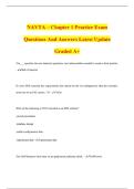NAVTA &ndash; Chapter 1 Practice Exam Questions And Answers Latest Update Graded A&plus;