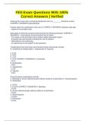 Package Deal For FES Questions With 100&percnt; Correct Answers &vert; Verified 