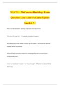 NAVTA &ndash; McCurnins Radiology Exam Questions And Answers Latest Update Graded A&plus;