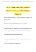 NCAC I Study Guide &lpar;Csac&comma; Va&rpar;Exam Questions And Answers Latest Update Graded A&plus;