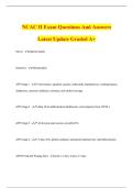 NCAC II Exam Questions And Answers Latest Update Graded A&plus;