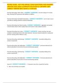 REVIEW GUIDE - HOT MIX ASPHALT EXAM QUESTIONS AND ANSWERS UPDATED 2025&sol;2026 A COMPLETE SOLUTION ALL ANSWERS 100&percnt; CORRECT VERIFIED BEST RATED A&plus; FOR PASS