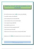 POSTAL EXAM 2025 QUESTIONS AND ANSWERS