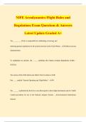 NIFE Aerodynamics Flight Rules and Regulations Exam Questions & Answers Latest Update Graded A&plus;
