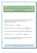 LESSON 4 SLEEP PSG INSTR&period;&comma; PSG TECHNIQUE EXAM 2025 QUESTIONS AND ANSWERS