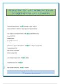 PEDIATRIC PSG AND SCORING EXAM 2025 QUESTIONS AND ANSWERS