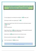 PSYCH 255 BOWMAN TEST 3 EXAM 2025 QUESTIONS AND ANSWERS