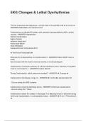 EKG Changes & Lethal Dysrhythmias