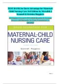 Test Bank For Davis Advantage for Maternal-Child Nursing Care 3rd Edition By Meredith Scannell