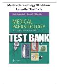Medical Parasitology &ndash; Leventhal &lpar;7th Edition&rpar; Test Bank with Answer Key