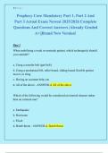 Prophecy Core Mandatory Part 1&comma; Part 2 And  Part 3 Actual Exam Newest 2025&sol;2026 Complete  Questions And Correct Answers &vert;Already Graded  A&plus;&vert;&vert;Brand New Version&excl; 