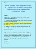 Nur 502 Advanced Patho Actual Exam Version 1  & 2 Newest 2025&sol;2026 Complete 200 Questions  And Correct Answers &vert;Already Graded  A&plus;&vert;&vert;Brand New Version&excl;