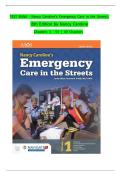 TEST BANK For Nancy Caroline&rsquo;s Emergency Care in the Streets&comma; 8th Edition by Nancy Caroline&comma; Verified Chapters 1 - 53 Questions With Complete Solutions&period;