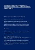 PREHOSPITAL CARE CHAPTER 1-6 EXAM &num;1 &lpar;LATEST&rpar; 2025 QUESTIONS & ANSWERS VERIFIED 100&percnt; CORRECT&excl;&excl;