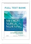 Test Bank for Medical Surgical Nursing; Assessment and Management of Clinical Problems 10th Edition (Mosby,2016) by Sharon Lewis, Isbn no; 9780323328524, all 68 Chapters Covered (NEWEST 2025)