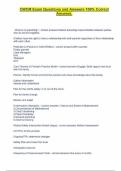 CWCM Exam Questions and Answers 100&percnt; Correct Answers&period;