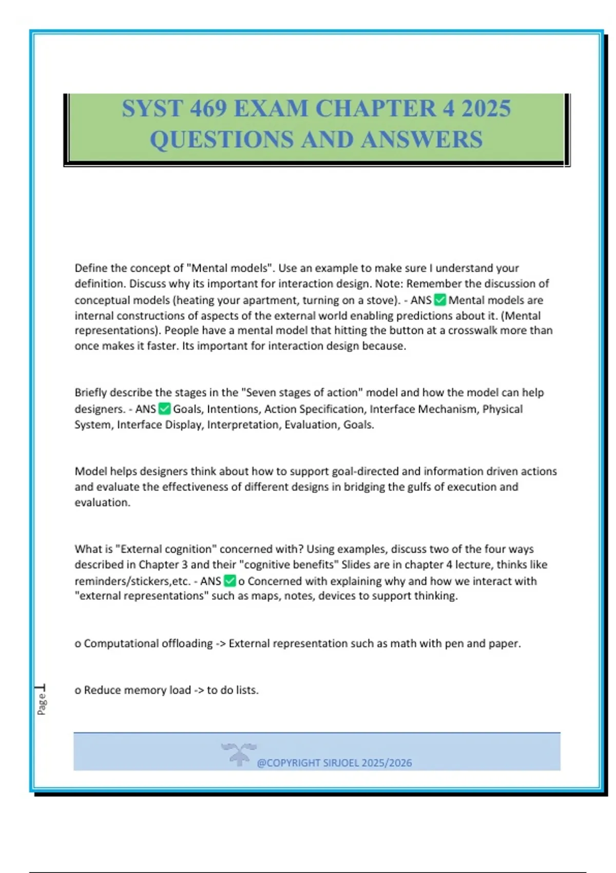 SYST 469 EXAM CHAPTER 4 2025 QUESTIONS AND ANSWERS - SYST 469 - Stuvia US