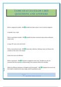 TAMU STAT 211 EXAM 1 2025 QUESTIONS AND ANSWERS