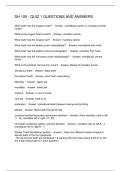 DH 105 - QUIZ 1 QUESTIONS AND ANSWERS